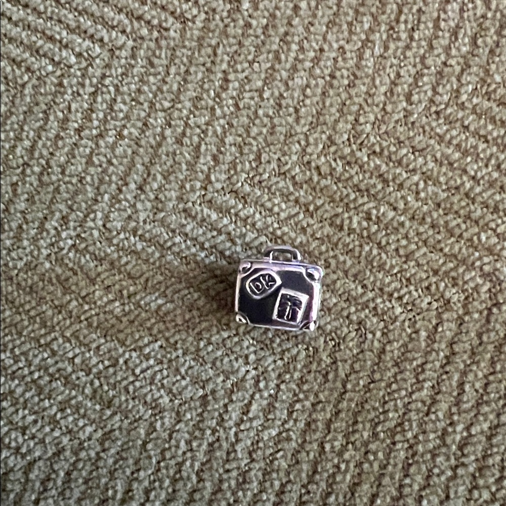 Pandora suitcase Silver Charm with Engraving - Picture 2 of 3